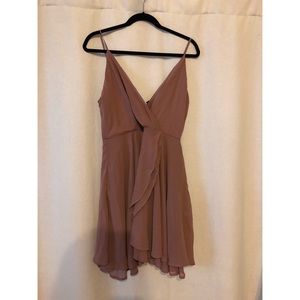 Mauve chiffon dress